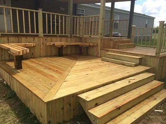 30 idées de terrasses en bois pour l'arrière de la maison 13