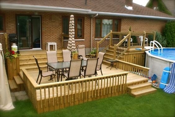 30 idées de terrasses en bois pour l'arrière de la maison 18