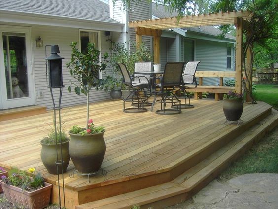 30 idées de terrasses en bois pour l'arrière de la maison 20