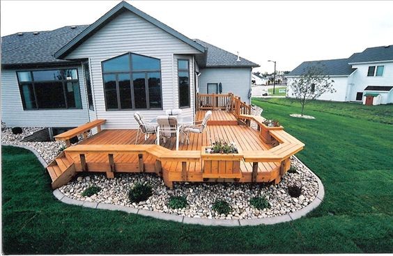 30 idées de terrasses en bois pour l'arrière de la maison 22