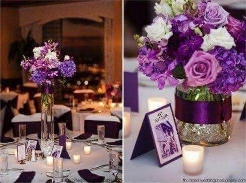 33 idées de décorations de mariage dans les tons violet 7
