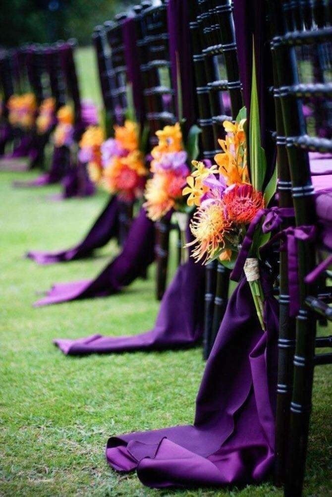 33 idées de décorations de mariage dans les tons violet 11