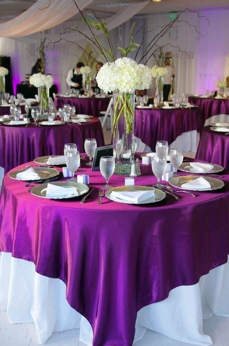 33 idées de décorations de mariage dans les tons violet 16