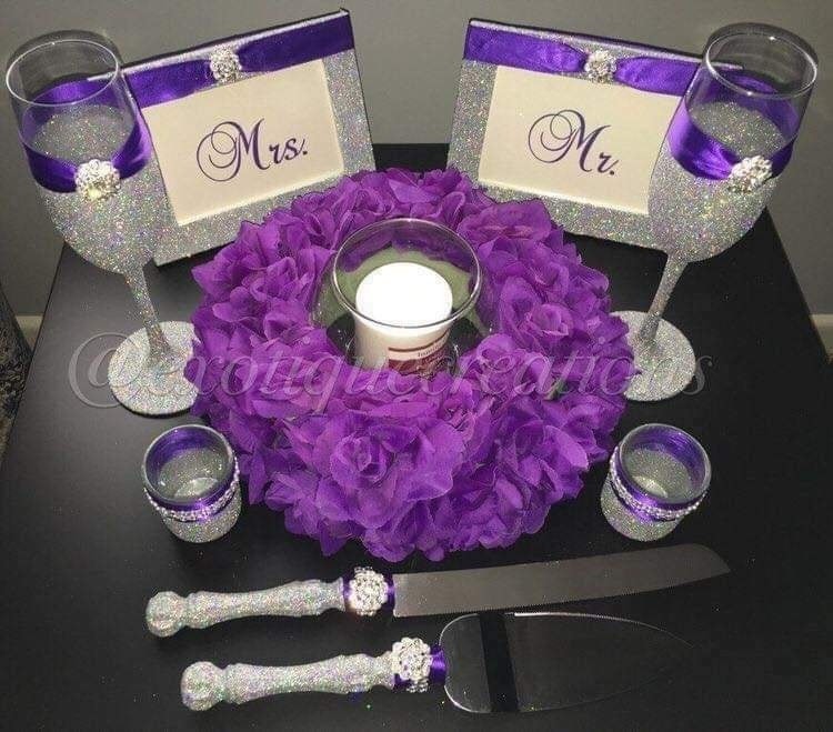33 idées de décorations de mariage dans les tons violet 19