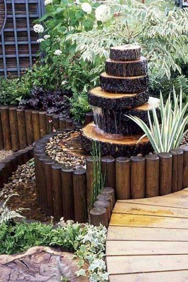 19 Fontaines en bois étonnantes pour vous inspirer 11