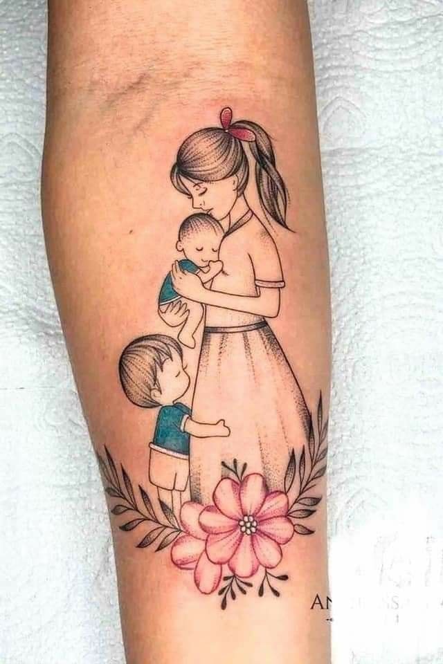 11 idées de tatouages de maman et enfants 2