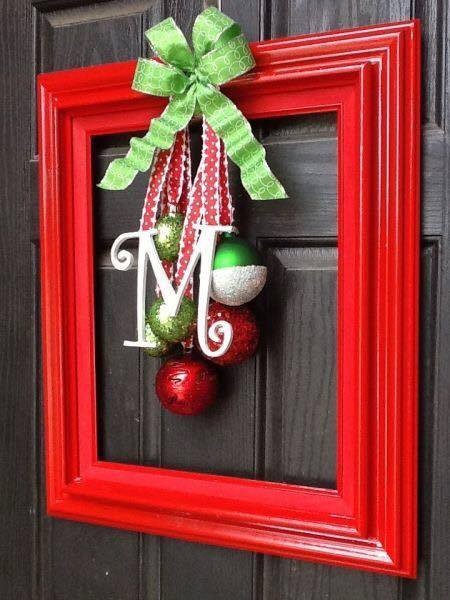 34 belles décorations de Noël pour votre porte 12