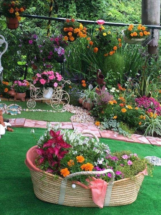 60 Décorations de jardin pour les amoureux des fleurs 40