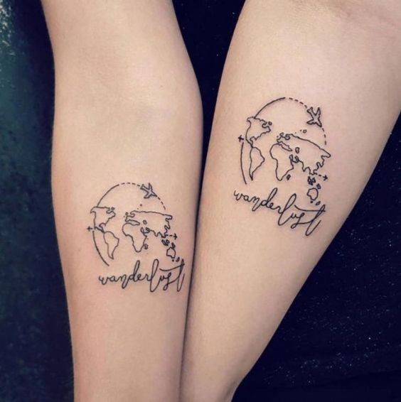 25 petits tatouages ​sœurs pour célébrer votre lien spécial 23