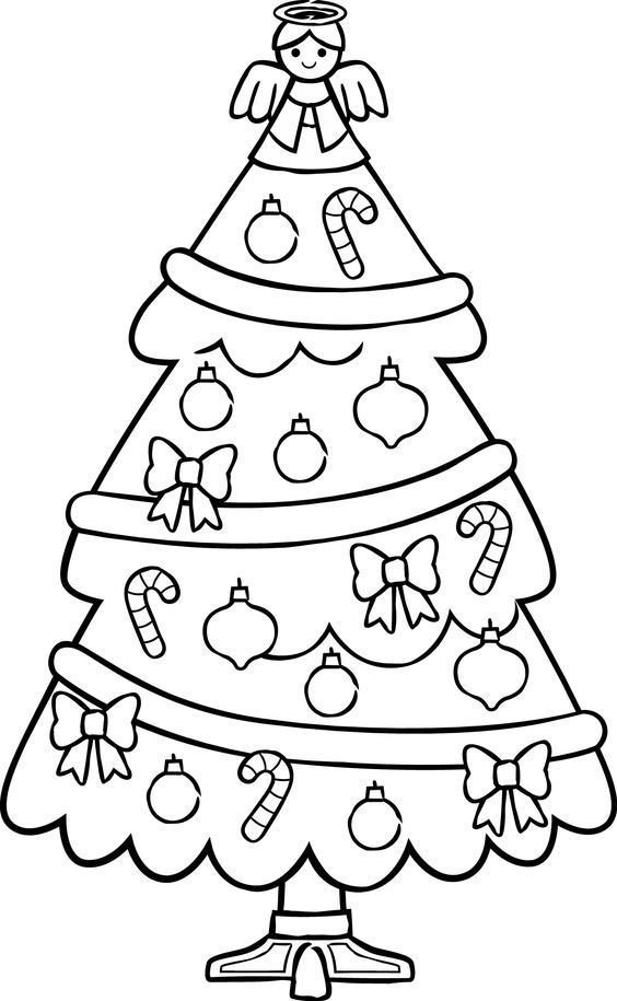 30 Dessins de Sapins de Noël à Imprimer et à Colorier 15