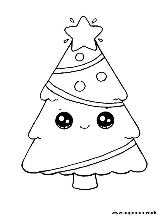 30 Dessins de Sapins de Noël à Imprimer et à Colorier 17