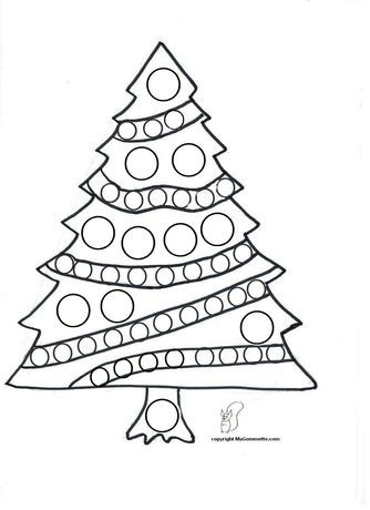 30 Dessins de Sapins de Noël à Imprimer et à Colorier 18