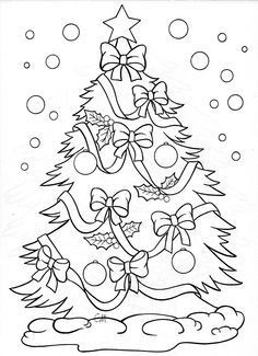 30 Dessins de Sapins de Noël à Imprimer et à Colorier 29