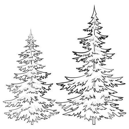 30 Dessins de Sapins de Noël à Imprimer et à Colorier 6