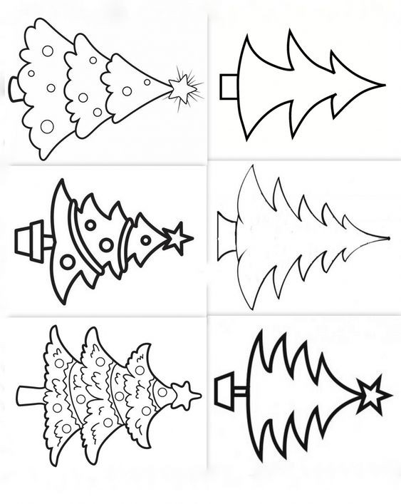 30 Dessins de Sapins de Noël à Imprimer et à Colorier 10