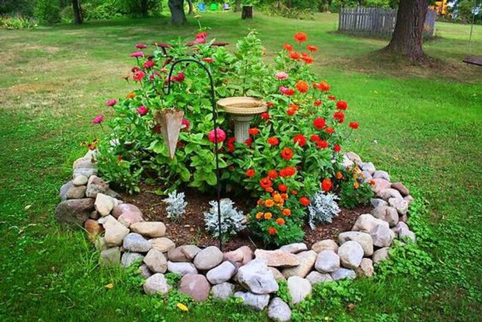 30 merveilleuses idées et inspirations pour créer des "îles de jardin" 4