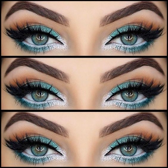 31 maquillages de mariée pour des yeux bleus éblouissants 2