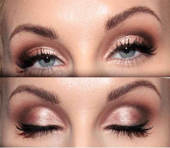 31 maquillages de mariée pour des yeux bleus éblouissants 18