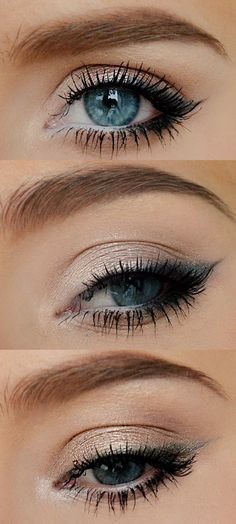 31 maquillages de mariée pour des yeux bleus éblouissants 3