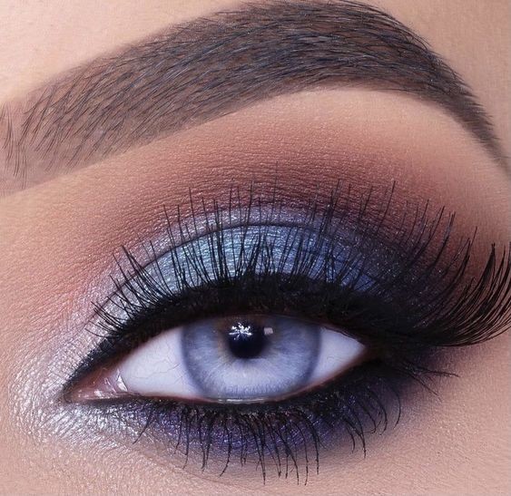 31 maquillages de mariée pour des yeux bleus éblouissants 23