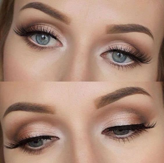 31 maquillages de mariée pour des yeux bleus éblouissants 9