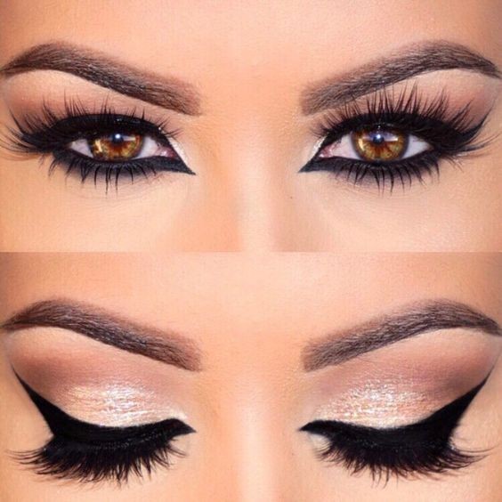 32 maquillages de mariée pour les yeux marrons 30