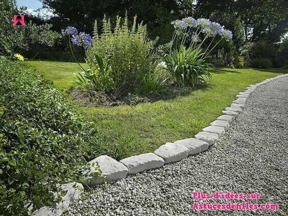 60 top idées de bordures de jardin en pierre 1