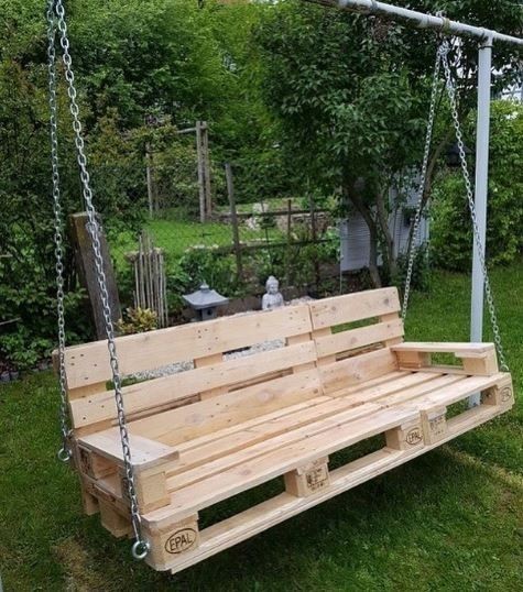 9 balançoires de jardin à faire avec des palettes 3