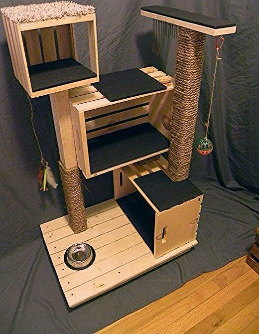 21 arbres à chat à faire soi-même avec des palettes 4 21 arbres à chat à faire soi-même avec des palettes 4