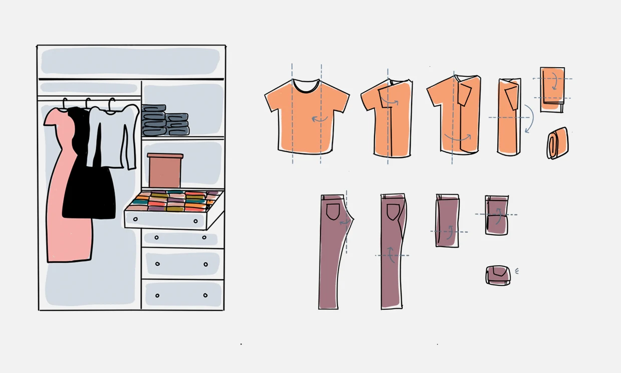 Comment plier ses vêtements comme un pro avec la méthode Marie Kondo 5 Comment plier ses vêtements comme un pro avec la méthode Marie Kondo 5