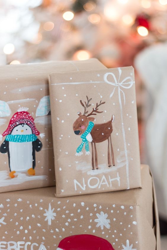 58 idées pour emballer et décorer vos cadeaux de Noël 18