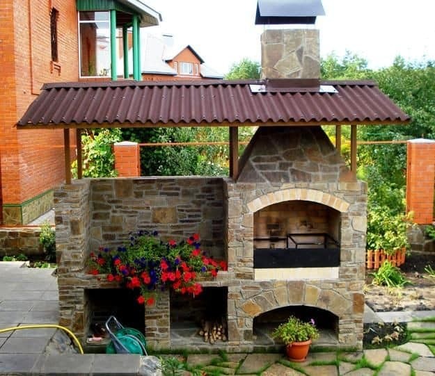 39 idées de terrasses rustiques avec du barbecue 26