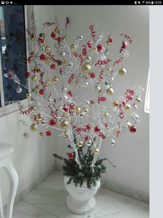 17 Centres de table de Noël avec des branches 17 17 Centres de table de Noël avec des branches 17