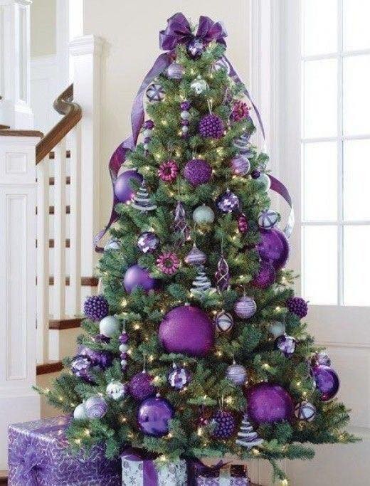 19 Décorations de Noël dans les tons violets 16 19 Décorations de Noël dans les tons violets 16