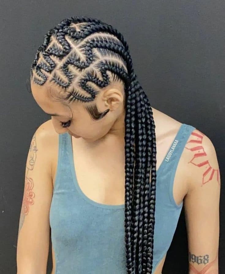80 Idées de Tresses Africaines Qui Rendent Une Femme Irrésistible ! 17 80 Idées de Tresses Africaines Qui Rendent Une Femme Irrésistible ! 17