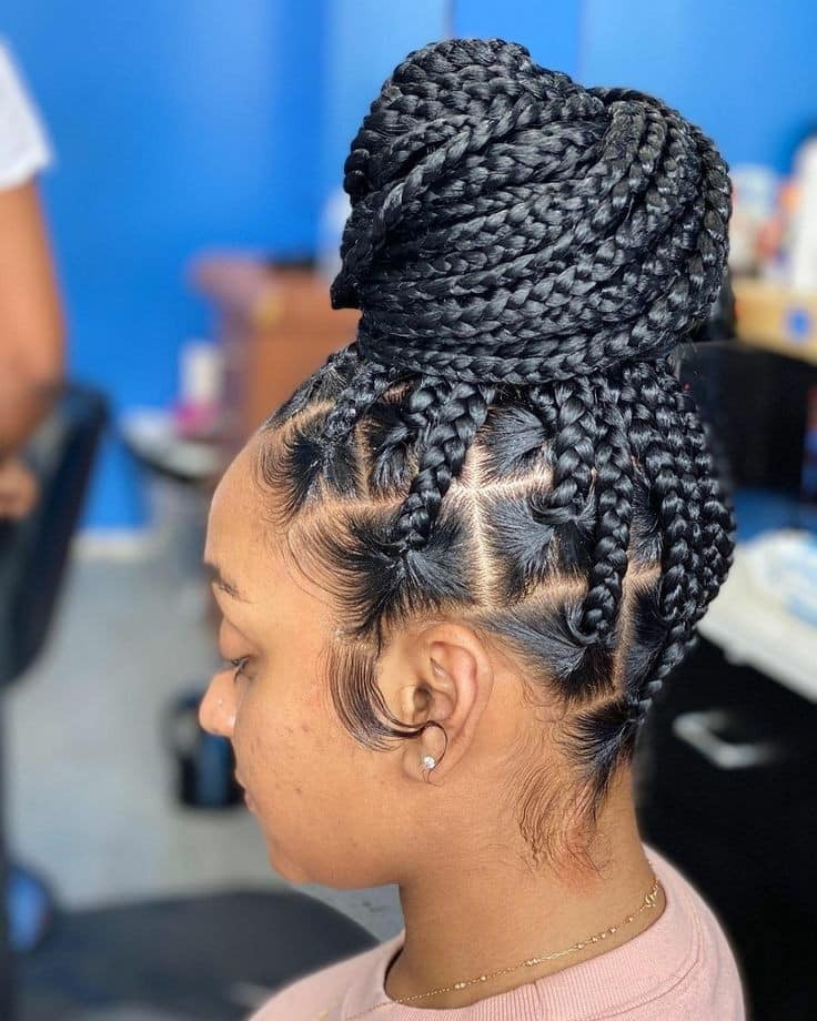 80 Idées de Tresses Africaines Qui Rendent Une Femme Irrésistible ! 67 80 Idées de Tresses Africaines Qui Rendent Une Femme Irrésistible ! 67