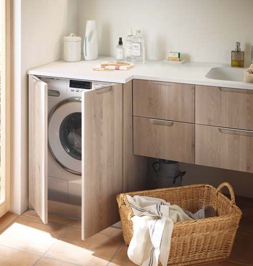 Meuble de Machine à Laver : 31 Idées à Adopter pour Sa Buanderie 21 Meuble de Machine à Laver : 31 Idées à Adopter pour Sa Buanderie 21