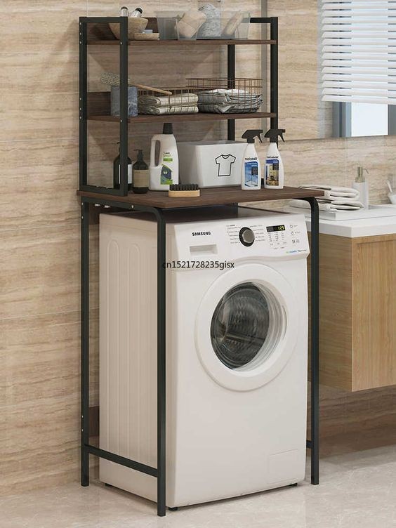 Meuble de Machine à Laver : 31 Idées à Adopter pour Sa Buanderie 22 Meuble de Machine à Laver : 31 Idées à Adopter pour Sa Buanderie 22