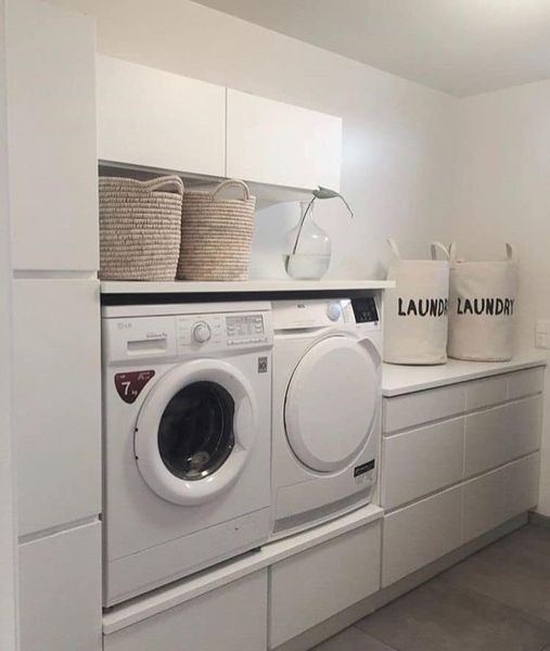 Meuble de Machine à Laver : 31 Idées à Adopter pour Sa Buanderie 27 Meuble de Machine à Laver : 31 Idées à Adopter pour Sa Buanderie 27