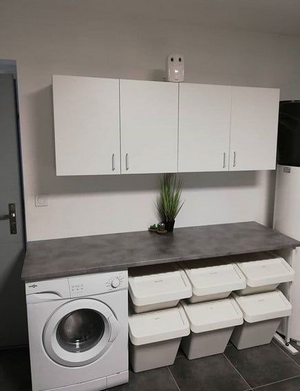 Meuble de Machine à Laver : 31 Idées à Adopter pour Sa Buanderie 6 Meuble de Machine à Laver : 31 Idées à Adopter pour Sa Buanderie 6
