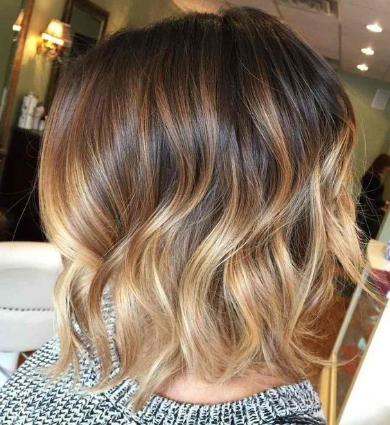 14 Balayages miel sur cheveux châtain foncé 1 14 Balayages miel sur cheveux châtain foncé 1