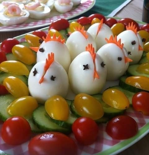 17 idées de présentation des salades d'œufs de façon rigolote 1 17 idées de présentation des salades d'œufs de façon rigolote 1