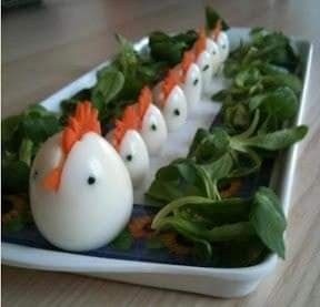 17 idées de présentation des salades d'œufs de façon rigolote 4