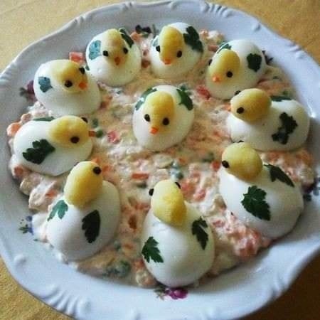 17 idées de présentation des salades d'œufs de façon rigolote 10 17 idées de présentation des salades d'œufs de façon rigolote 10