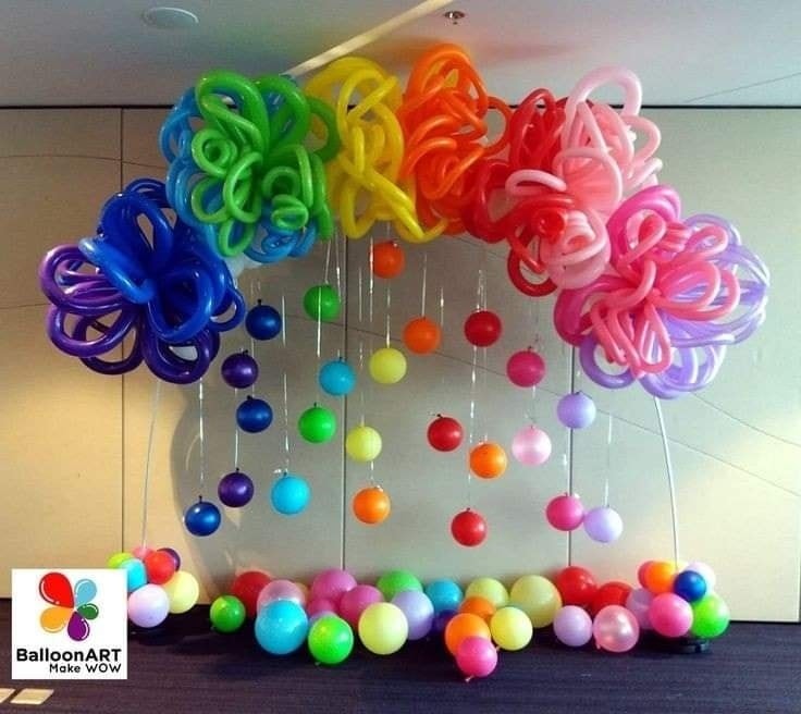 30 décorations d'anniversaire très colorées pour s'inspirer 23