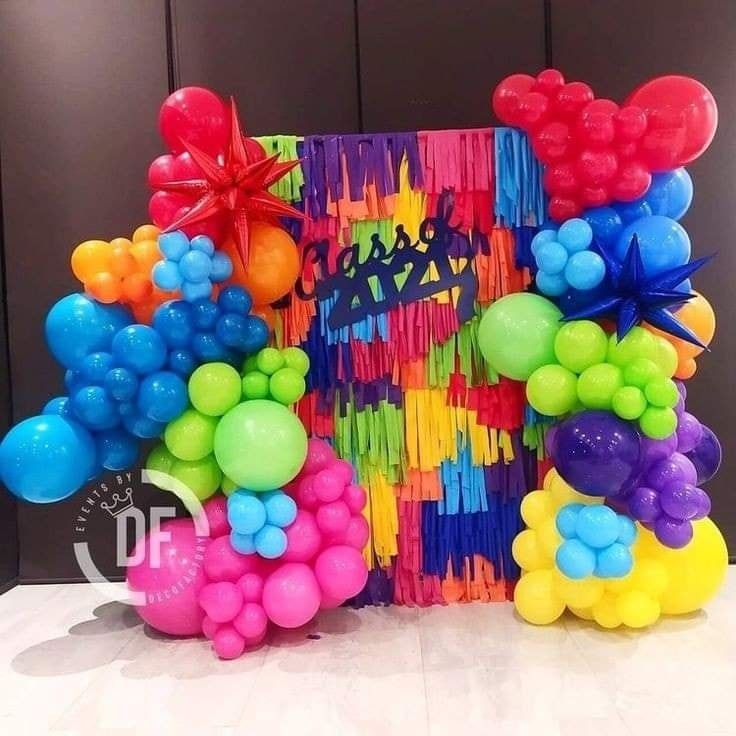 30 décorations d'anniversaire très colorées pour s'inspirer 27