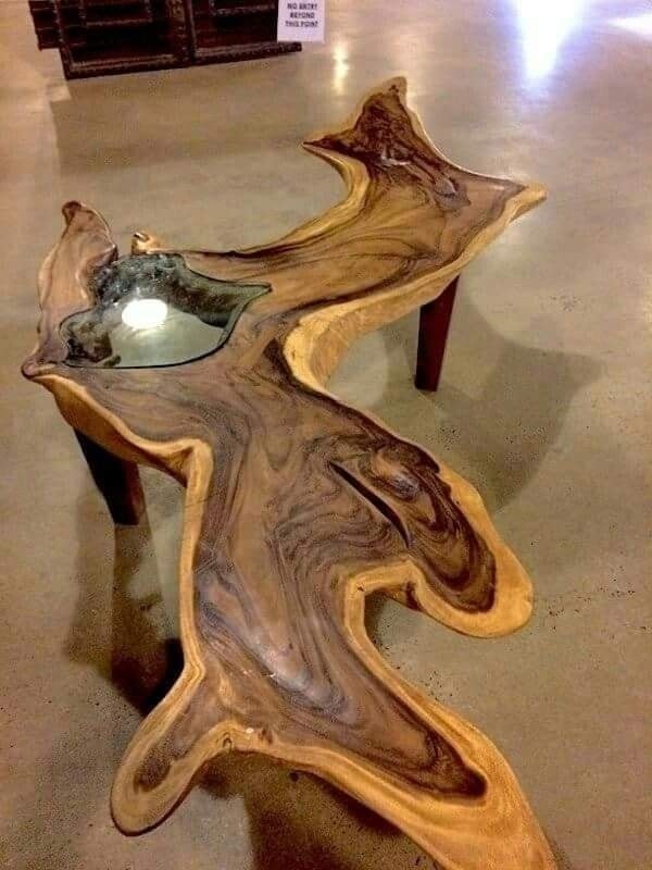 31 idées de tables incroyables avec du bois 10