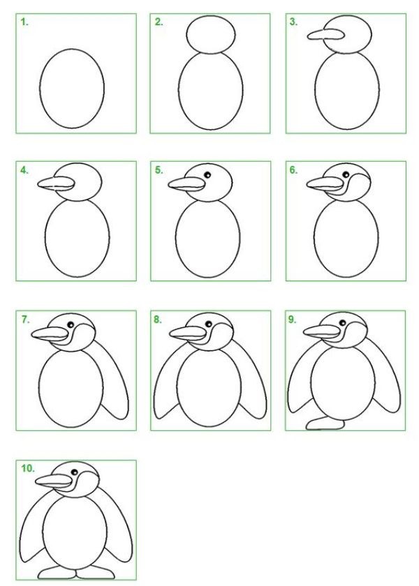 15 animaux faciles à dessiner avec des tutoriels étape par étape 12