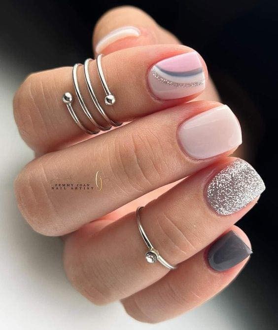 15 Jolis modèles pour des ongles courts 6