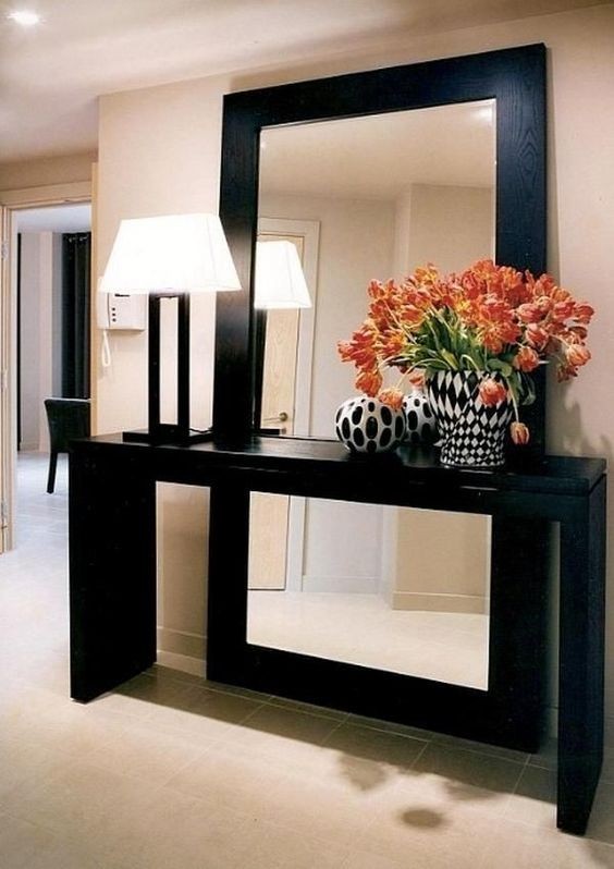 30 idées de décorations d'entrée avec des miroirs 5